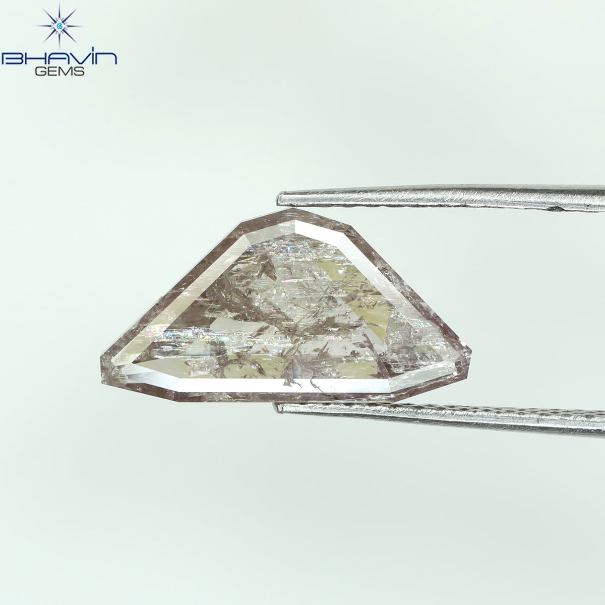 1.01 CT オーバルシェイプ ナチュラル ダイヤモンド レッド ブラウン カラー I2 クラリティ (7.18 MM)