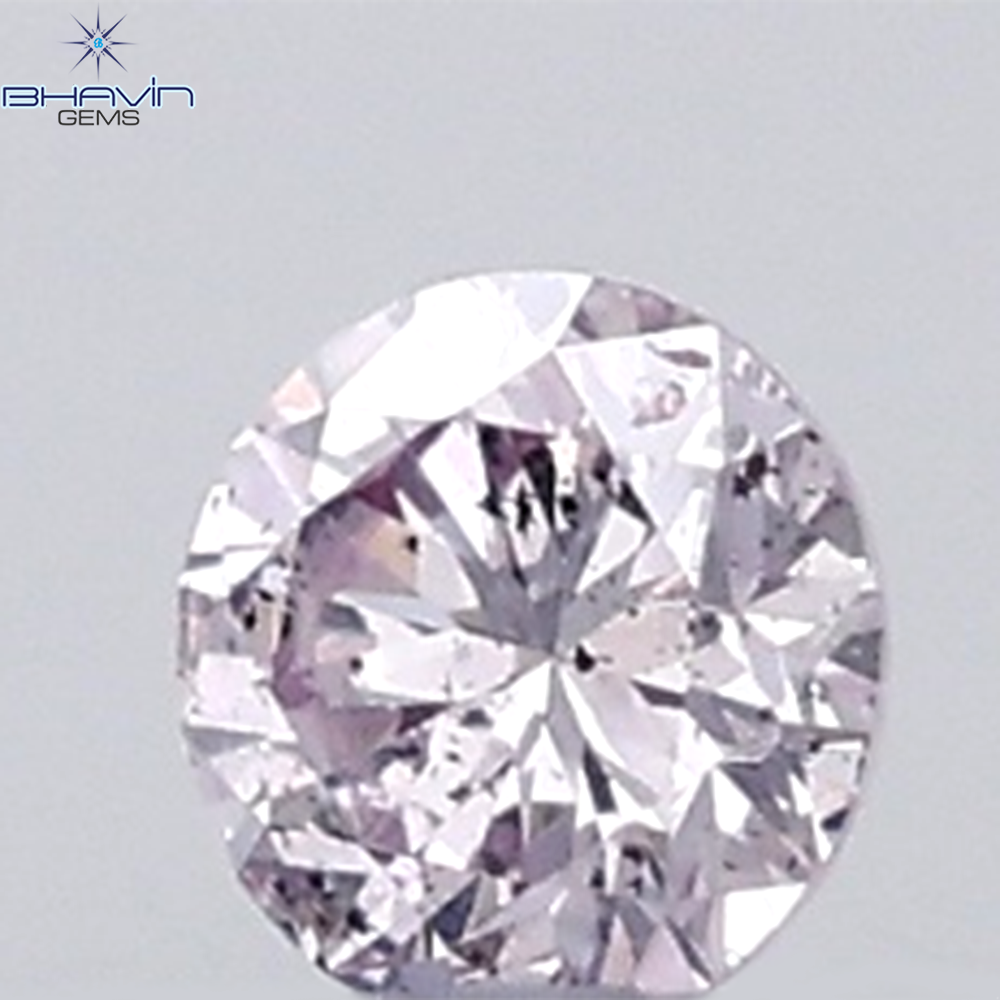 0.03 CT Round Natural Diamond Pink (Argyle) Color SI2 Clarity