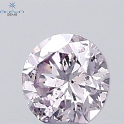 0.03 CT Round Natural Diamond Pink (Argyle) Color SI2 Clarity
