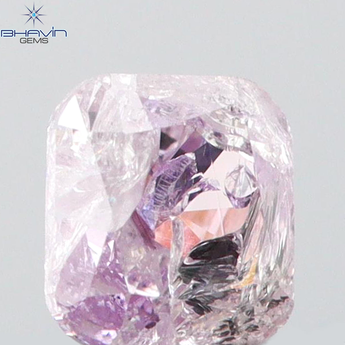 0.17 CT Natural Cushion Diamond Pink Color Clarity I2 (3.17 MM)