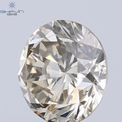 0.18 CT ラウンド ローズ カット シェイプ 天然ダイヤモンド ピンク色 I2 クラリティ (3.86 MM)