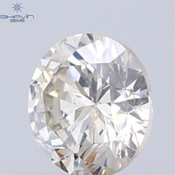 0.31 CT Natural Round Diamond Brown Color Clarity SI2 (4.32 MM)