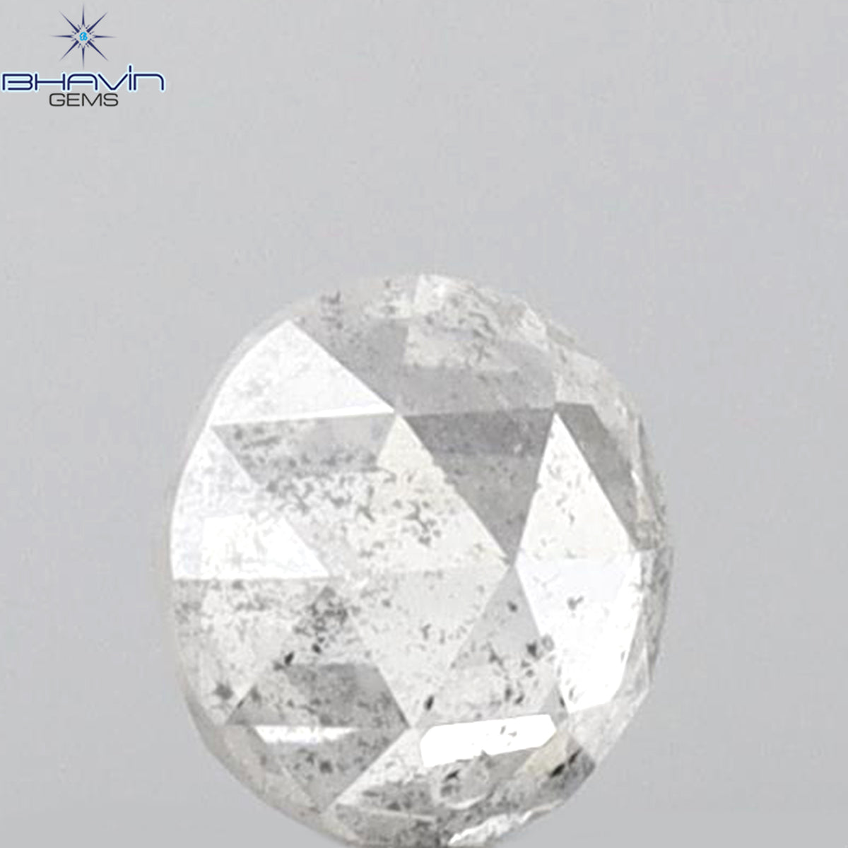 0.18 CT ラウンド ローズ カット シェイプ 天然ダイヤモンド ピンク色 I2 クラリティ (3.86 MM)