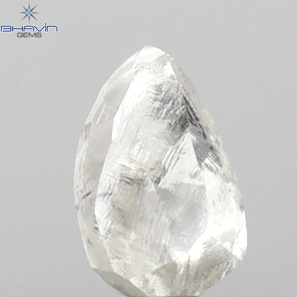 0.45 CT Rough Shape Natural Diamond White Color SI1 Clarity (5.52 MM)