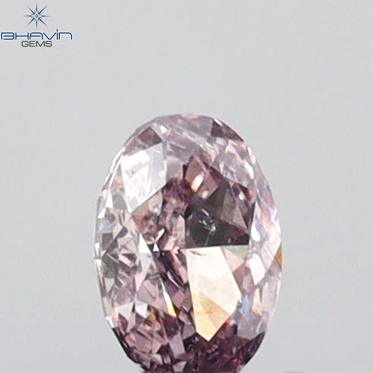 0.17 CT オーバルシェイプ 天然ダイヤモンド ピンクカラー SI1 クラリティ (4.00 MM)