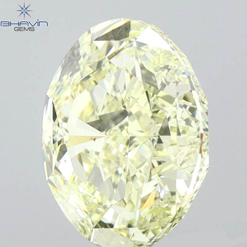 GIA Certified 1.51 CT Oval Shape Natural Diamond W to X Color SI1 Clarity (7.84 MM)