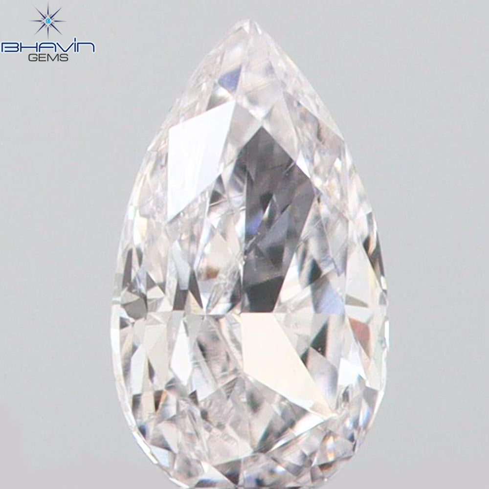 0.11 CT Pear Shape Natural Diamond Pink Color VS2 Clarity (4.10 MM)