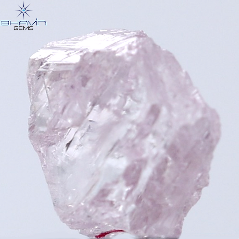 0.52 CT Rough Shape Natural Diamond Pink Color I1 Clarity (5.63 MM)