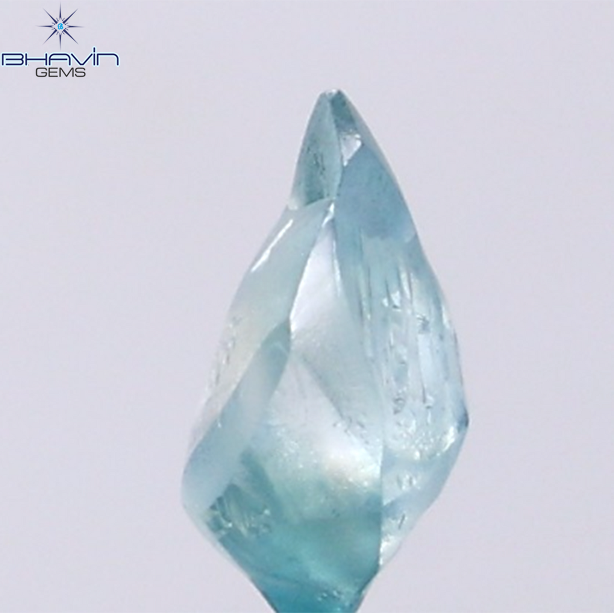 1.04 CT Natural Rough Diamond Enhanced Blue Color Clarity VS (8.32 MM)