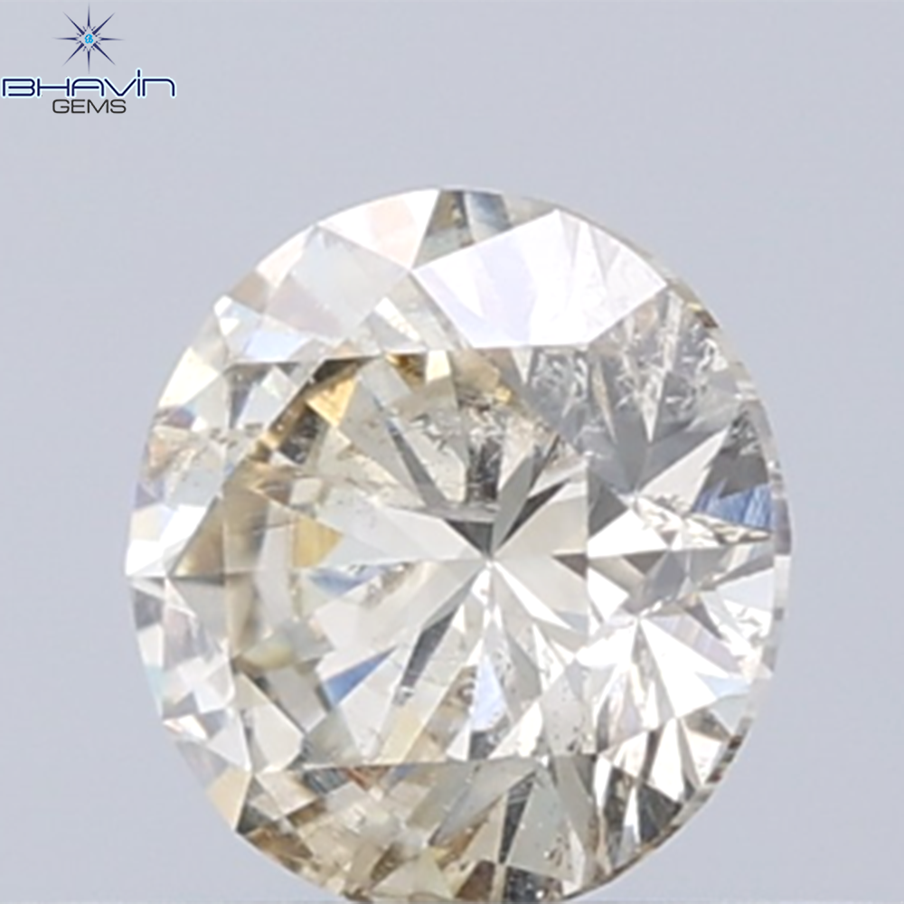 0.40 CT Natural Round Diamond Brown Color Clarity I1 (4.73 MM)