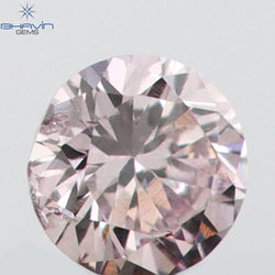 0.03 CT Round Shape Natural Diamond Pink Color VS2 Clarity (2.15 MM)