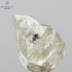 2.48 CT  Rough Shape Natural Diamond Yellow Color SI1 Clarity ( 8.20  MM)