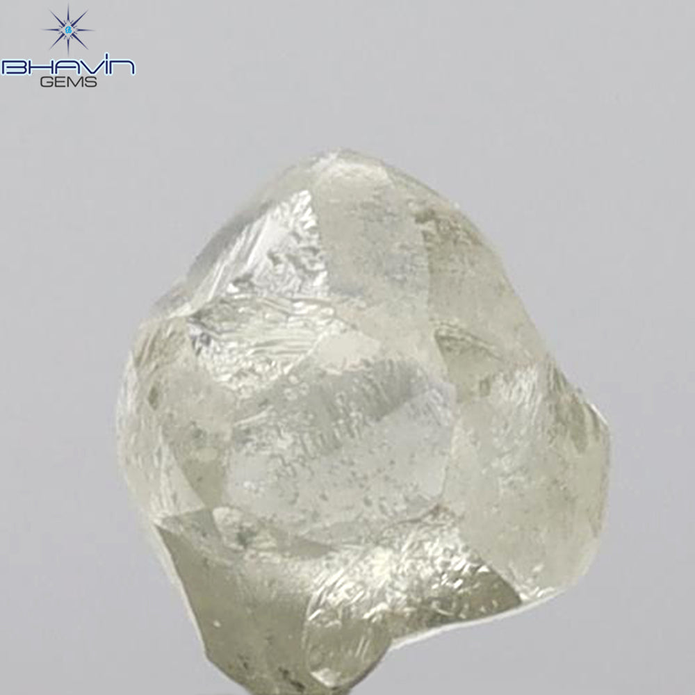 2.29 CT Rough Shape Natural Loose Diamond White (M) Color SI1 Clarity (6.70 MM)