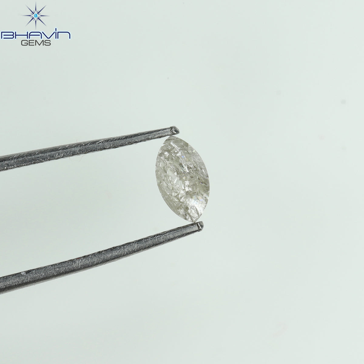 0.21 CT マーキスシェイプ 天然ルースダイヤモンド ピンクカラー I3 クラリティ (5.33 MM)