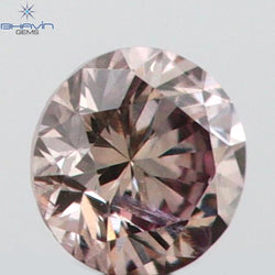 0.04 CT Round Shape Natural Diamond Pink Color SI2 Clarity (2.33 MM)