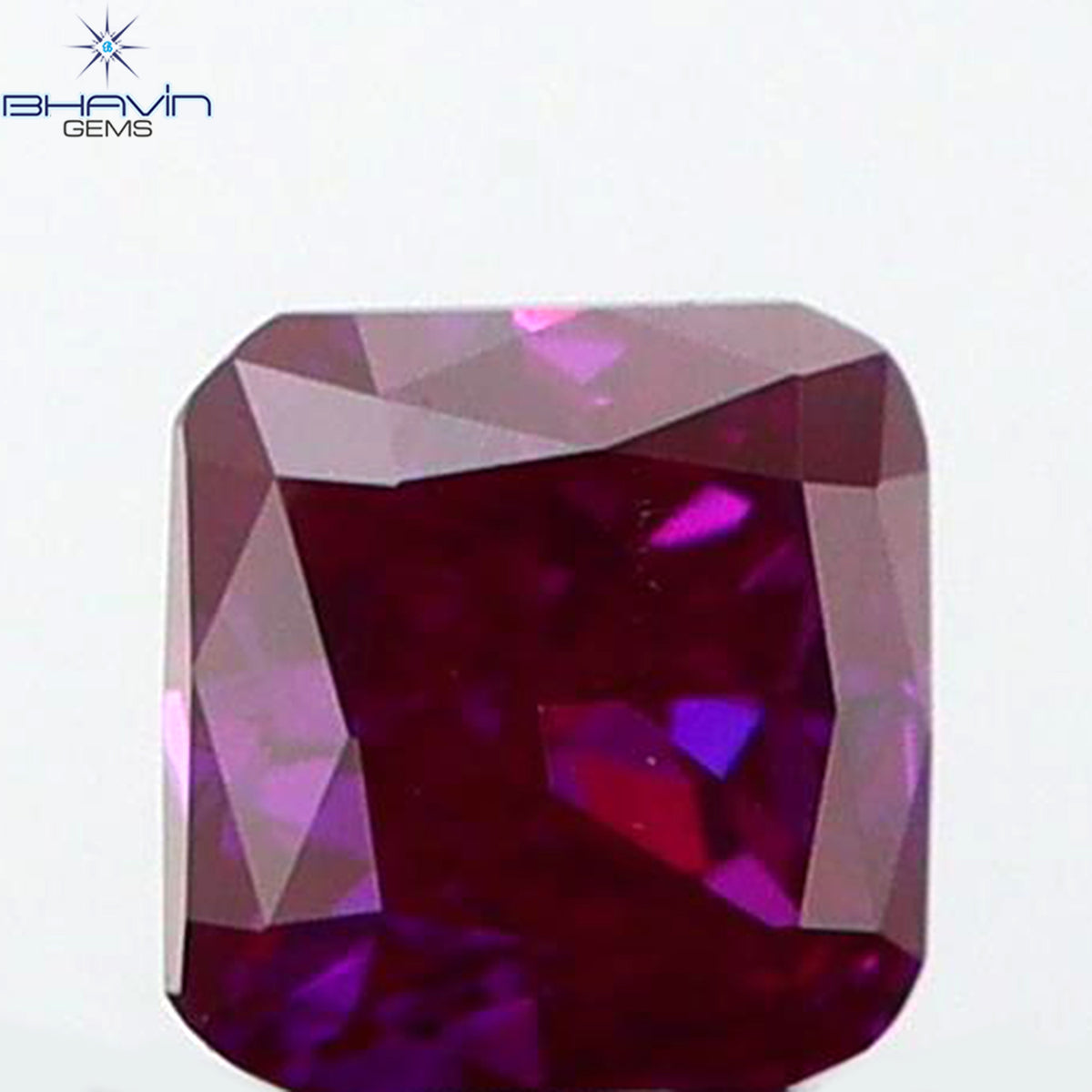 0.07 CT Natural Cushion Diamond Enhanced Pink Color Clarity VS1 (1.91 MM)