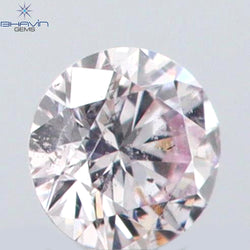 0.03 CT Round Shape Natural Diamond Pink (Argyle) Color SI1 Clarity (1.85 MM)