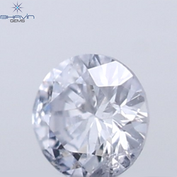 0.03 CT Round Cut Natural Diamond Grey Blue Color SI2 Clarity