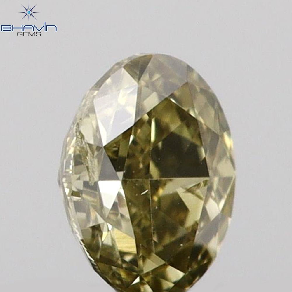 0.11 CT Oval Shape Natural Diamond Green Color VS2 Clarity (3.37 MM)