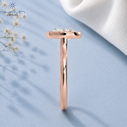 Oval Cut Bezel Set Solitaire Engagement Ring in Rose Gold