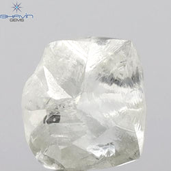 2.47 CT Rough Shape Natural Loose Diamond White (M) Color SI1 Clarity (7.57 MM)