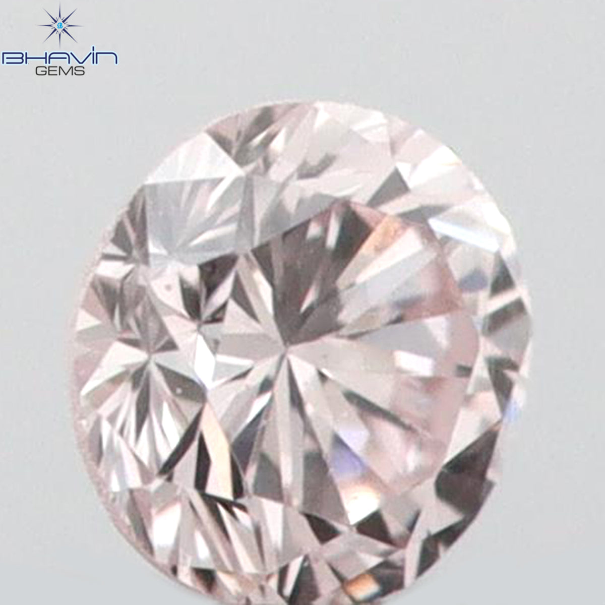 0.04 CT ラウンドシェイプ 天然ダイヤモンド ピンク（アーガイル）カラー VS2 クラリティ（2.13 MM）