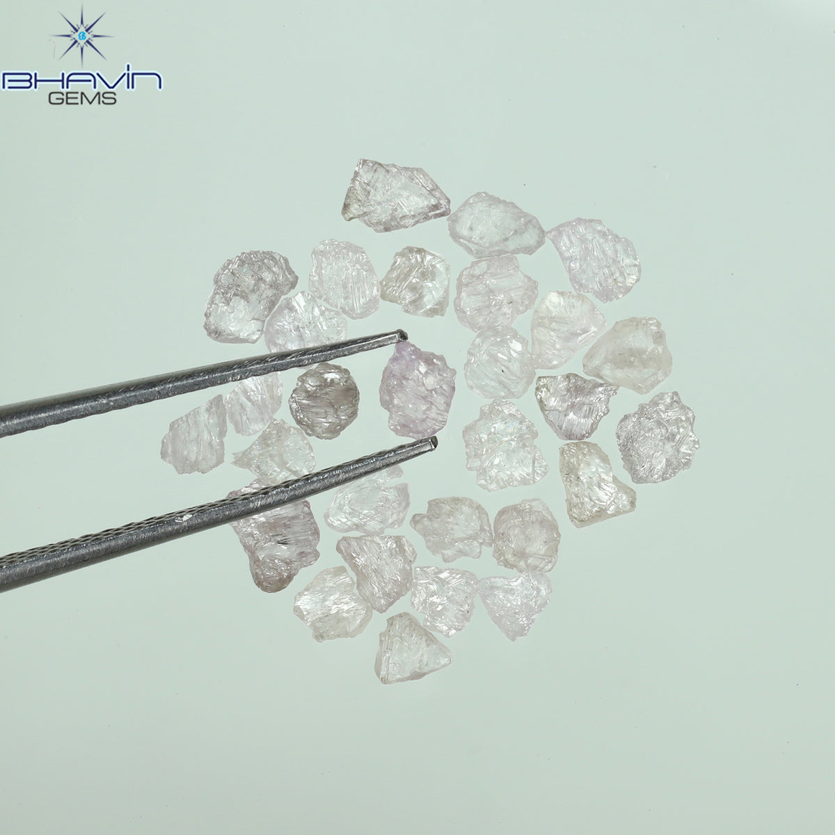 2.53 CT/29 Pcs Natural Rough Diamond Pink Color Clarity Fleat (4.45 MM)