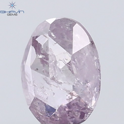 0.25 CT Oval Diamond Natural Pink Color I3 Clarity (4.69 MM)