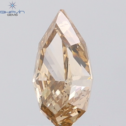1.21 CT Kite Diamond Natural Brown Orange Color SI Clarity (9.08 MM)