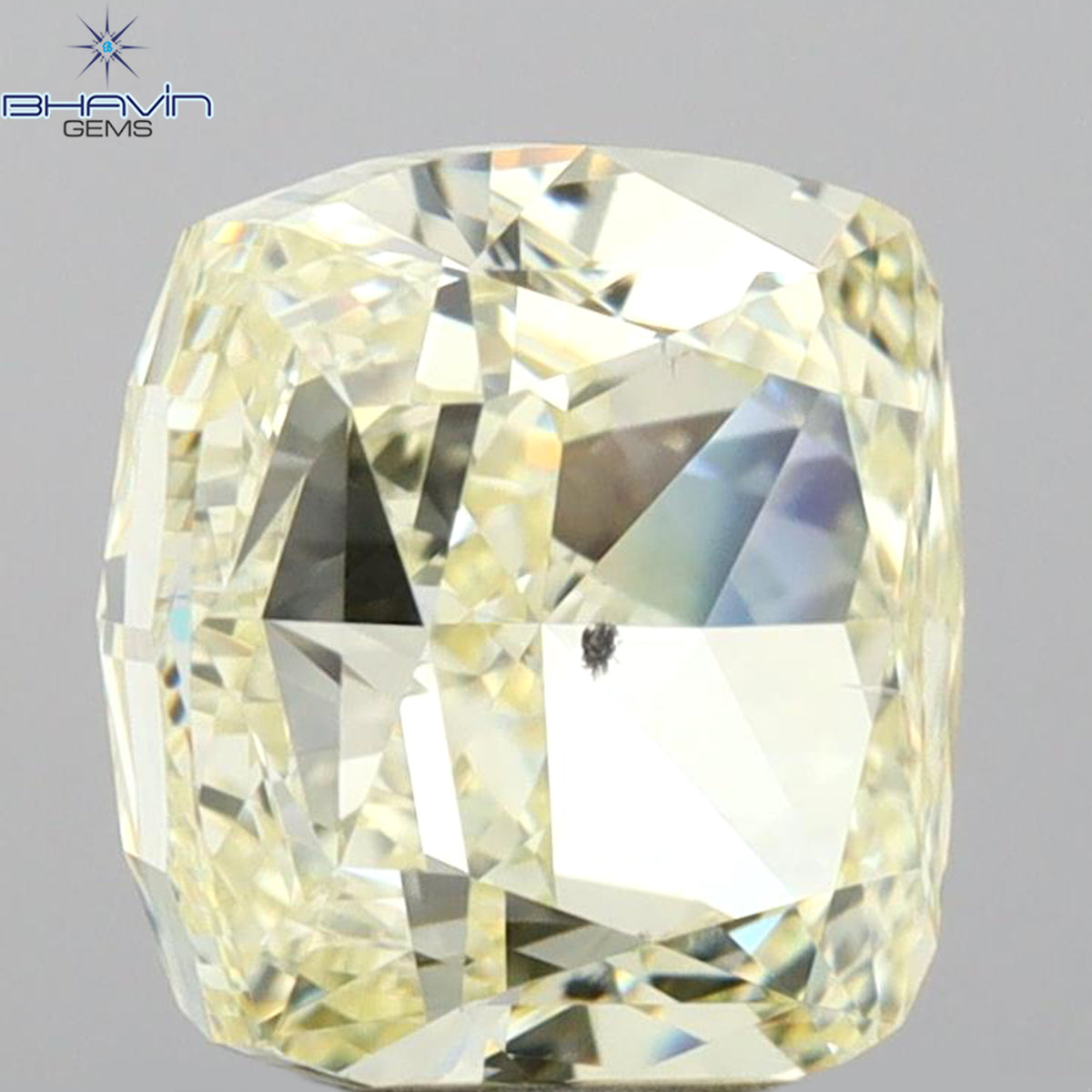 GIA認定 2.01 CT クッションダイヤモンド Y～Zカラー 天然ダイヤモンド SI2 クラリティ (6.96 MM)
