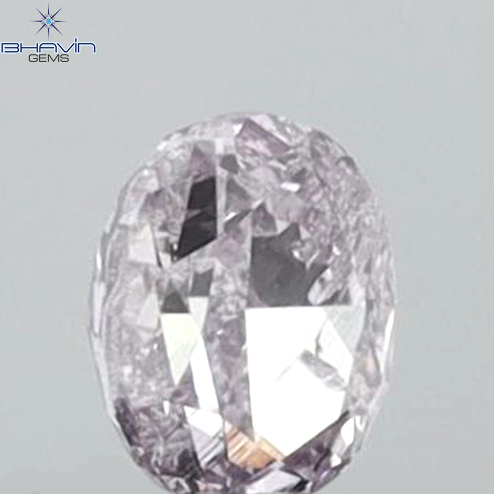 0.12 CT Oval Shape Natural Diamond Pink Color I1 Clarity (3.17 MM)