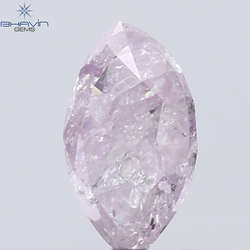 0.40 CT Marquise Diamond Natural Pink Color I3 Clarity (6.22 MM)