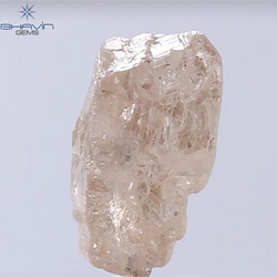 3.61 CT Rough Shape Natural Diamond Brown Pink Color I1 Clarity (10.62 MM)