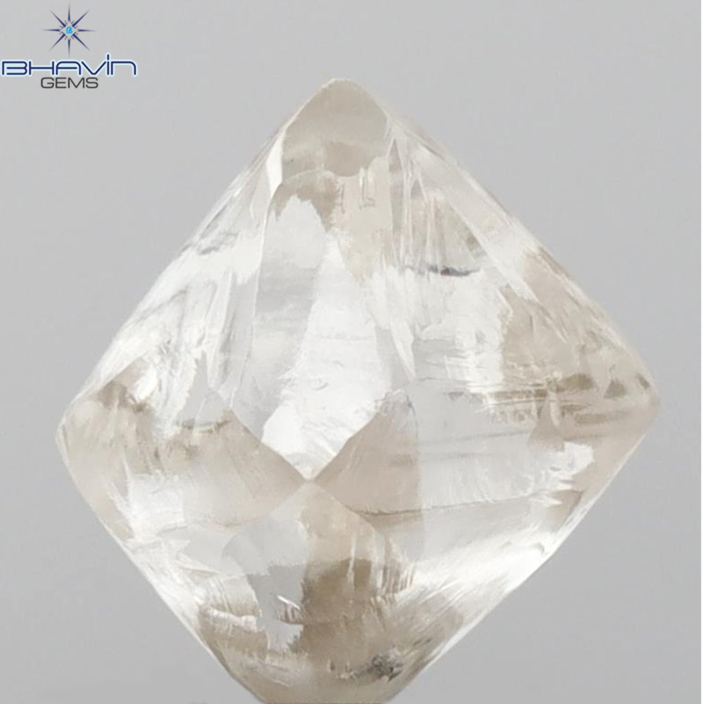 2.45 CT Rough Shape Natural Diamond White Color VS2 Clarity (6.68 MM)