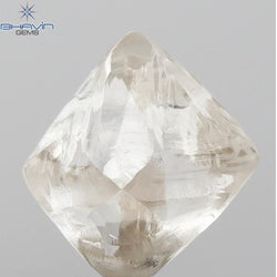 2.45 CT Rough Shape Natural Diamond White Color VS2 Clarity (6.68 MM)