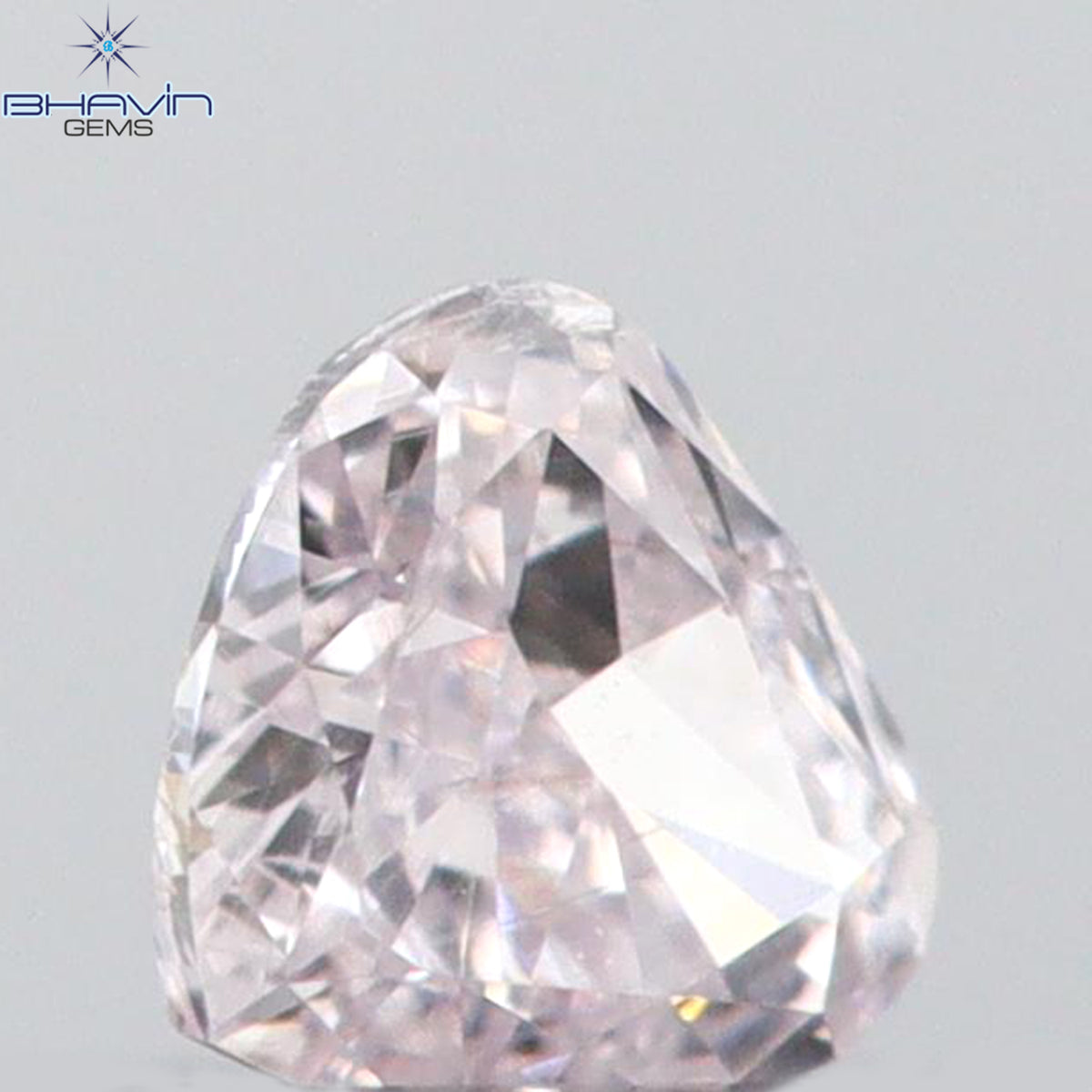 0.08 CT ハートシェイプ 天然ダイヤモンド ピンクカラー SI1 クラリティ (2.67 MM)