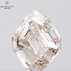 1.01 CT Geometric Diamond Natural Brown Color SI Clarity (6.81 MM)