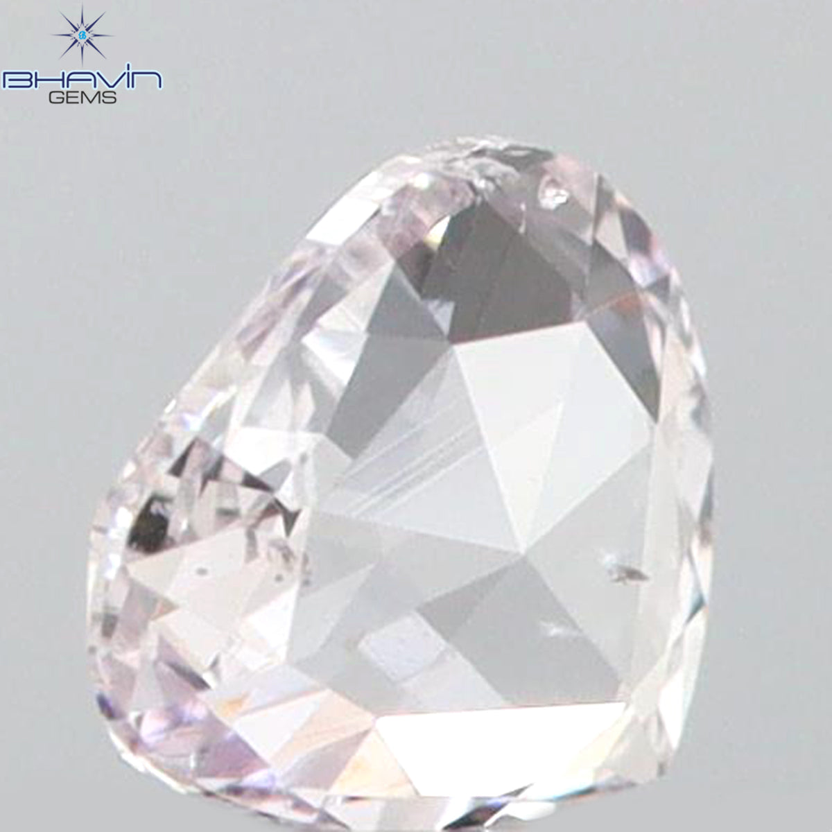 0.09 CT Natural Heart Diamond Pink Color Clarity SI1 (3.35 MM)