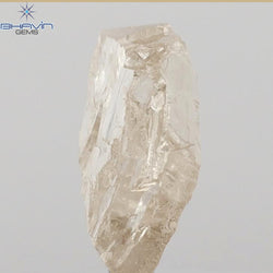 0.90 CT ラフ シェイプ ナチュラル ダイヤモンド ホワイト カラー VS1 クラリティ (5.95 MM)