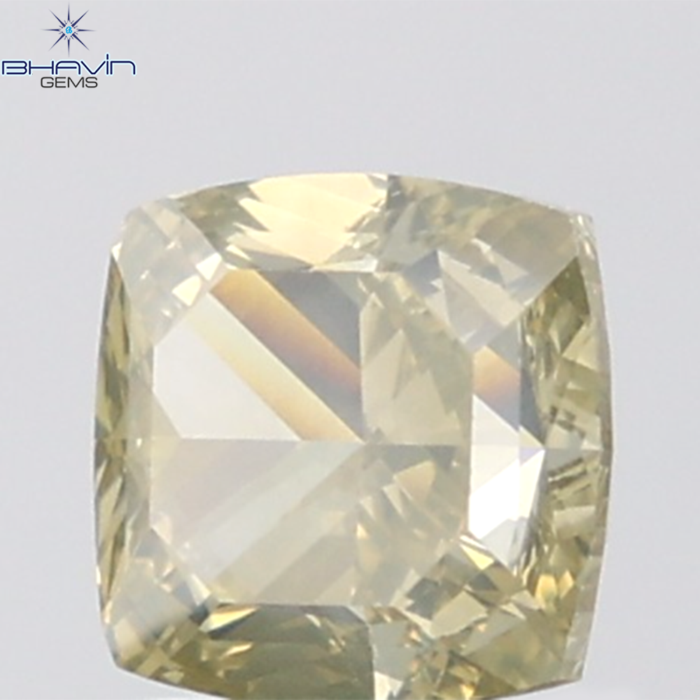 GIA認定 1.27 CT クッションダイヤモンド イエローカラー 天然ダイヤモンド VS1 クラリティ (5.97 MM)