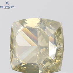 GIA認定 1.27 CT クッションダイヤモンド イエローカラー 天然ダイヤモンド VS1 クラリティ (5.97 MM)