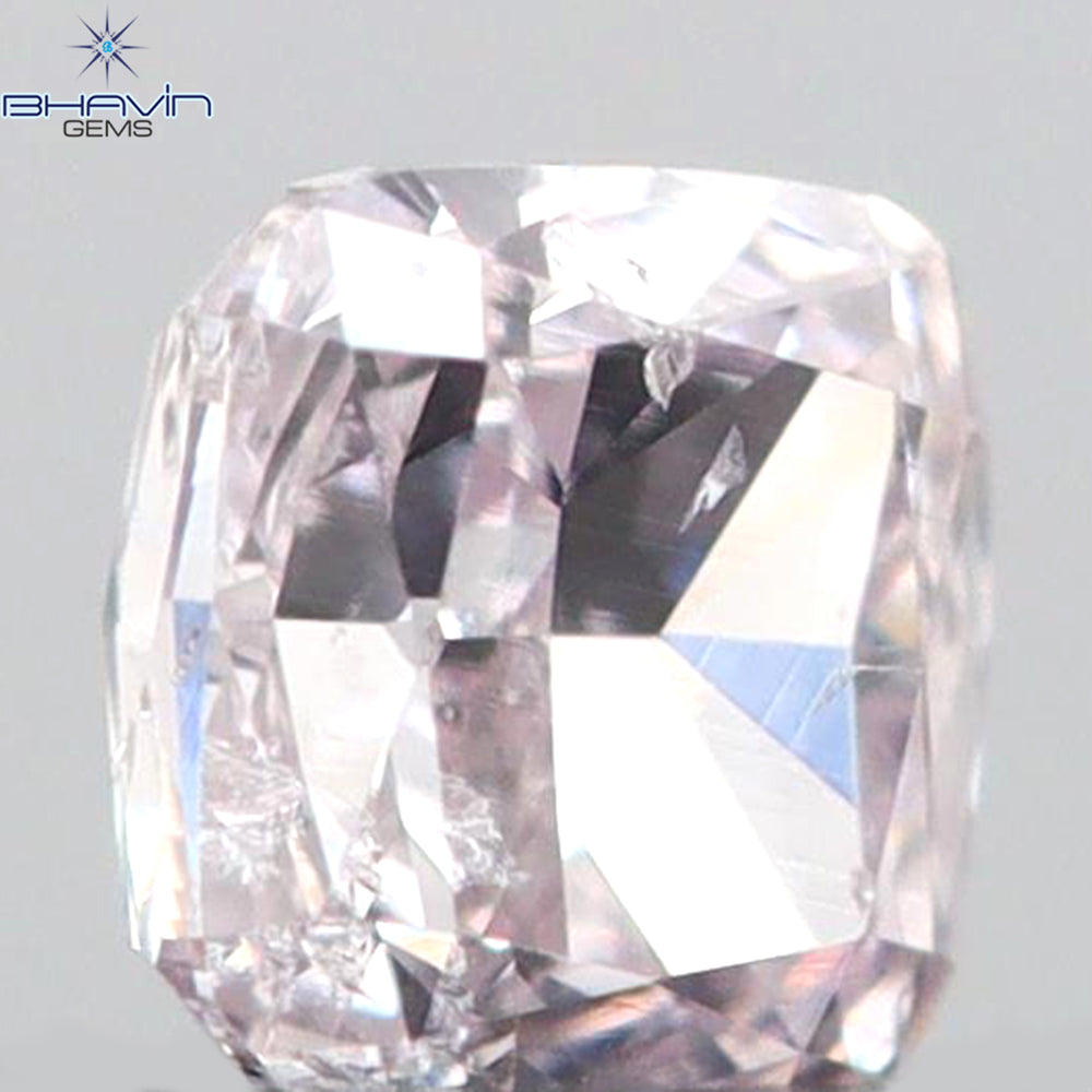 0.08  CT Cushion Shape Natural Diamond Pink Color SI1 Clarity (2.35 MM)