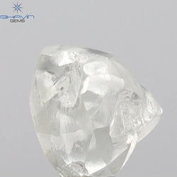 2.20 CT Rough Shape Natural Loose Diamond White (M) Color VS2 Clarity (7.50 MM)