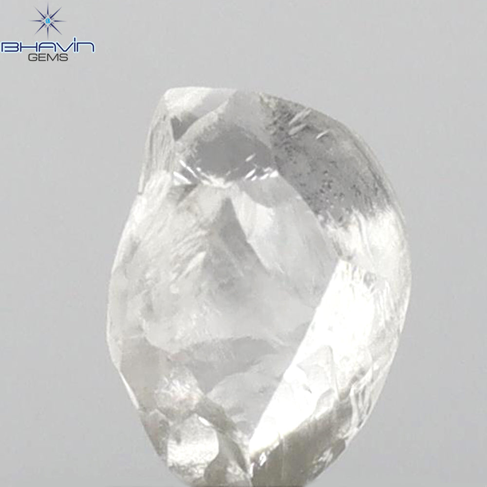 0.51 CT Rough Shape Natural Diamond White Color VS1 Clarity (5.60 MM)