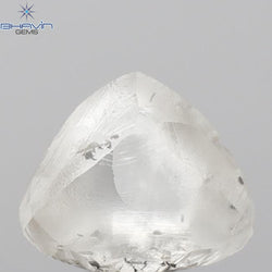 2.09 CT Rough Shape Natural Diamond White Color SI1 Clarity (7.90 MM)