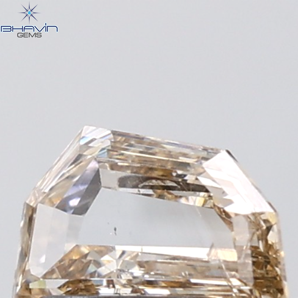 1.03 CT Half Moon Diamond Natural Brown Color I1 Clarity (9.32 MM)