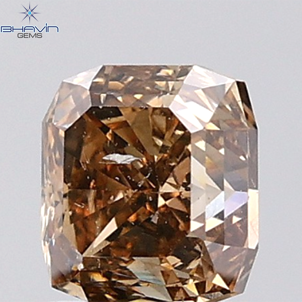 1.35 CT Cushion Diamond Natural Brown Color SI2 Clarity (5.65 MM)