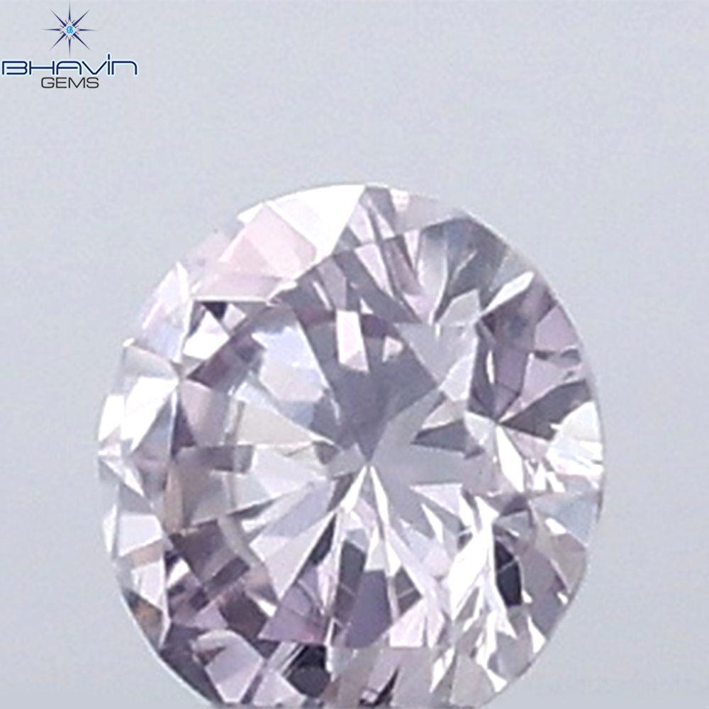 0.02 CT Round Natural Diamond Pink Color VS-SI Clarity