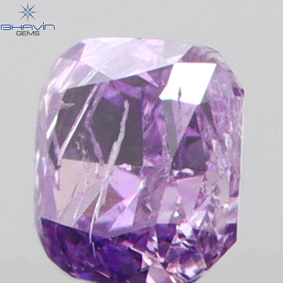 0.04 CT Natural Cushion Diamond Vivid Pink Color Clarity I2 (1.95 MM)