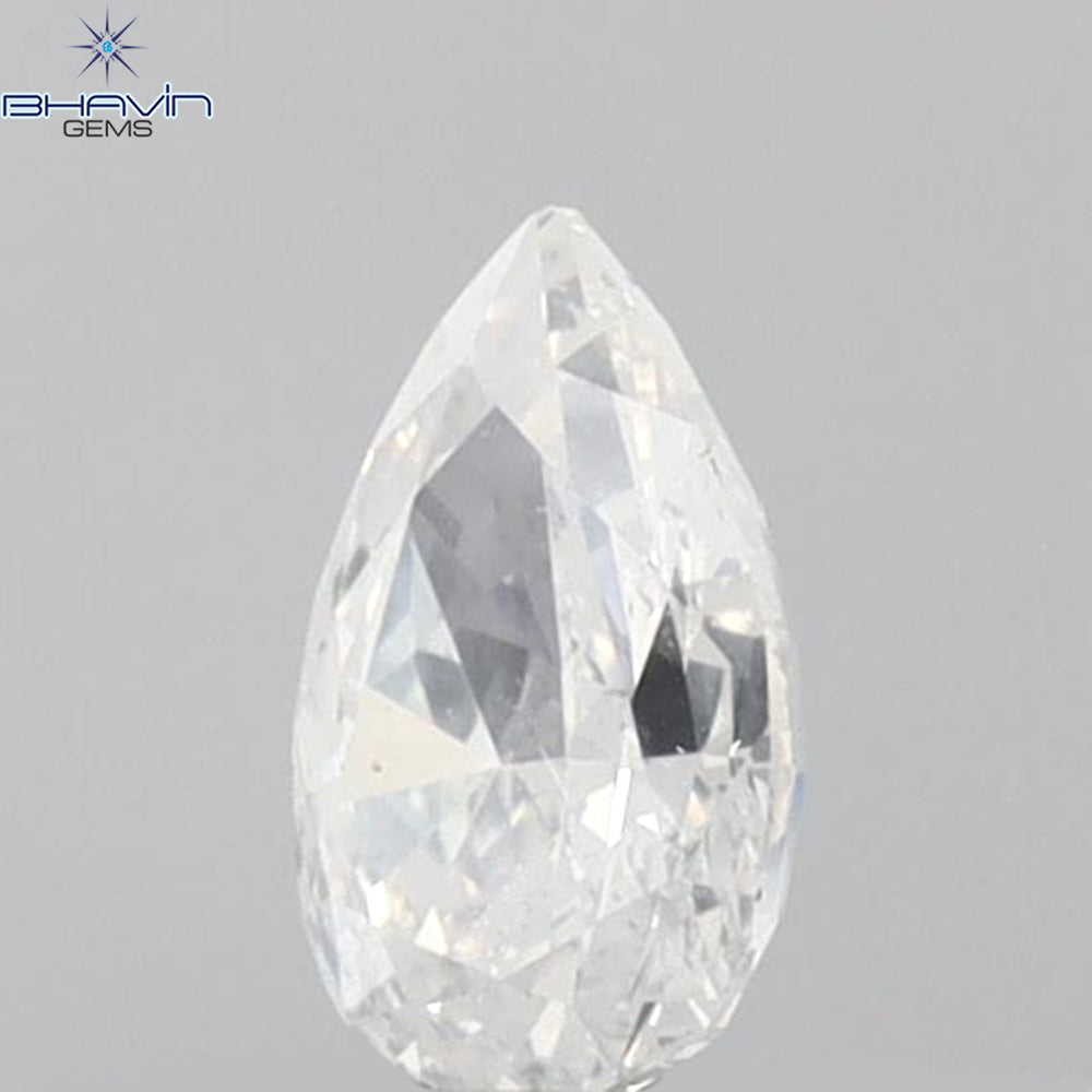 0.25 CT Pear Shape Natural Diamond White Color SI2 Clarity (4.72 MM)